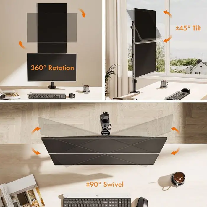 VonHaus double table top up to 32 '' vertical