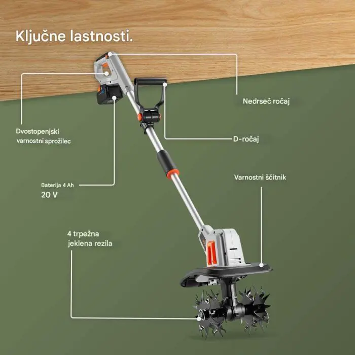 VonHaus G-Series 20V Cordless Garden Cultivator