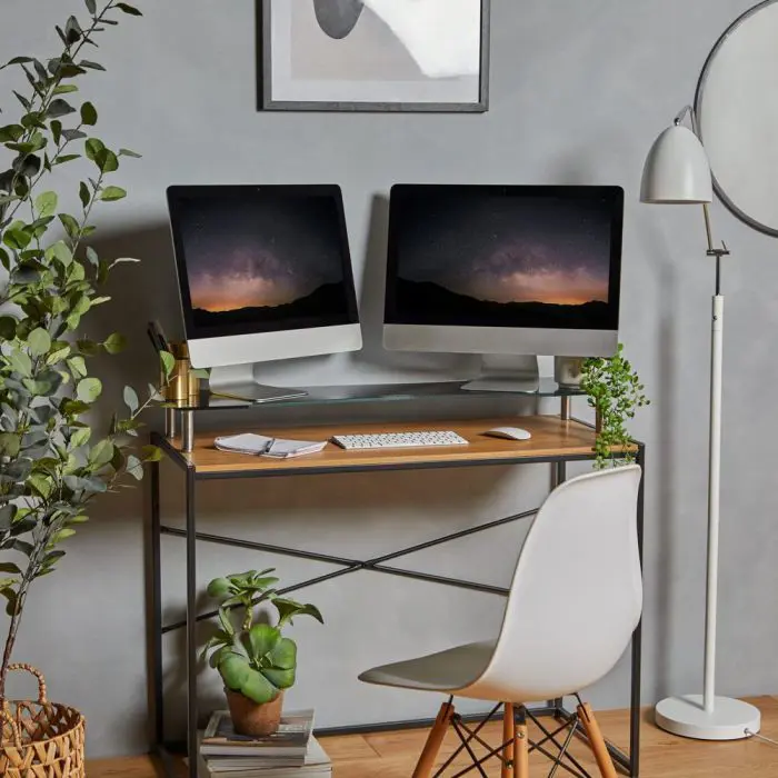 Vonhaus glass base for monitor XL black