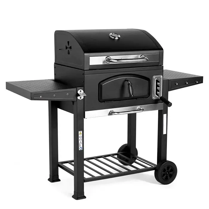 VonHaus Portable Charcoal Grill/ Smoker American Style