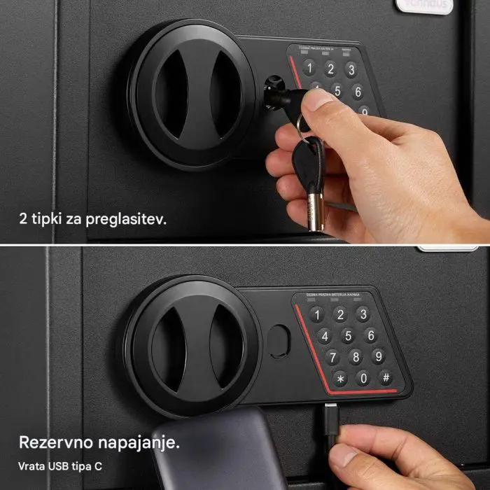 VonHaus Security Safe Safe 8.5 L – small