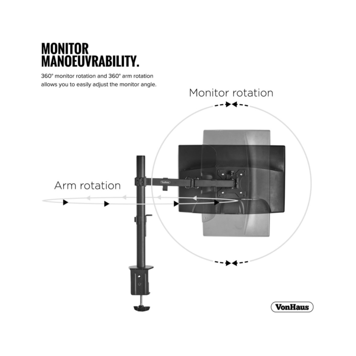 VonHaus single desktop monitor holder (13-32 '')