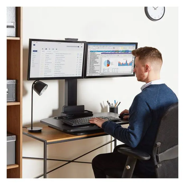VonHaus Sit & Sand workstation for multiple monitors