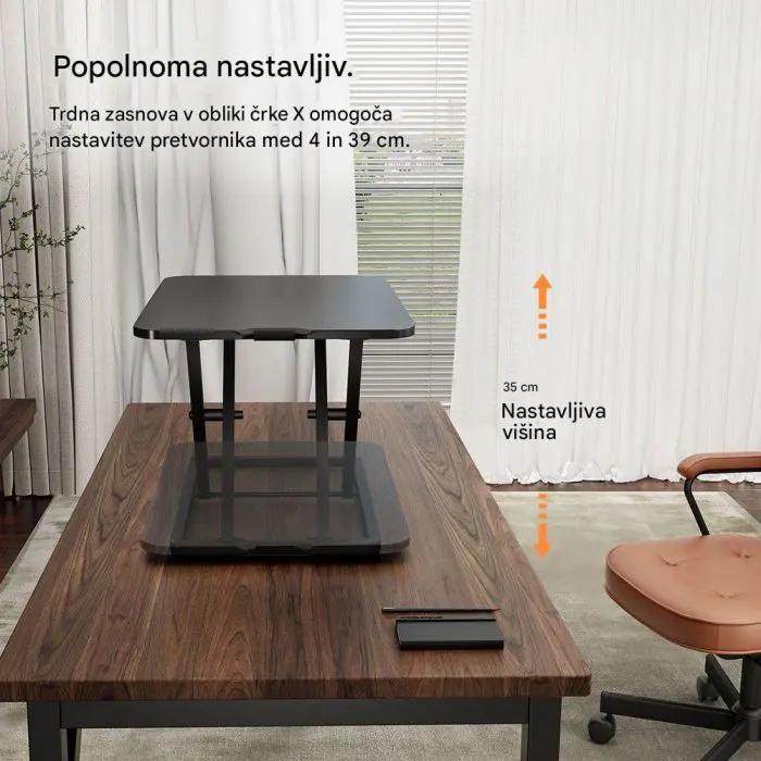 VonHaus Ultratanki nastavek za sedeče-stoječo mizo