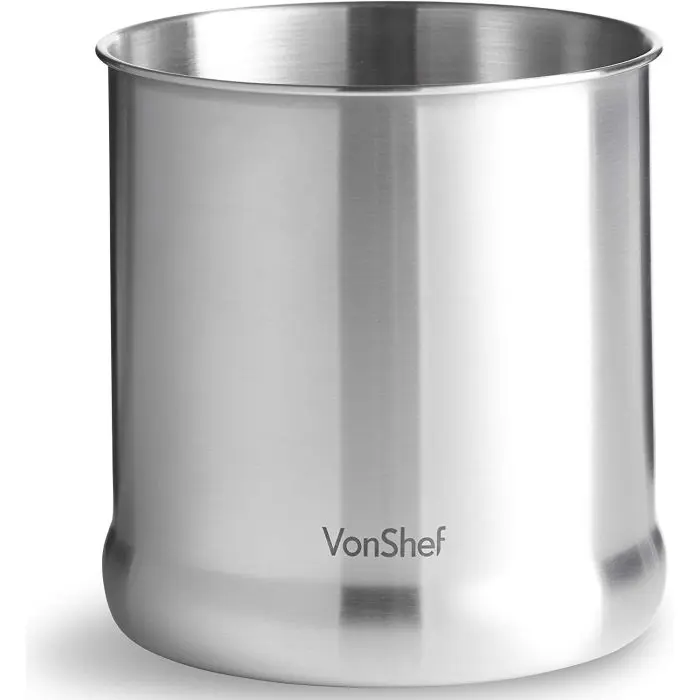 VonShef stainless steel kitchen utensil holder