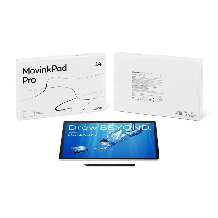 Wacom MovinkPad Pro 14 graphic tablet Grey 5080 lpi 302 x 189 mm USB/Bluetooth