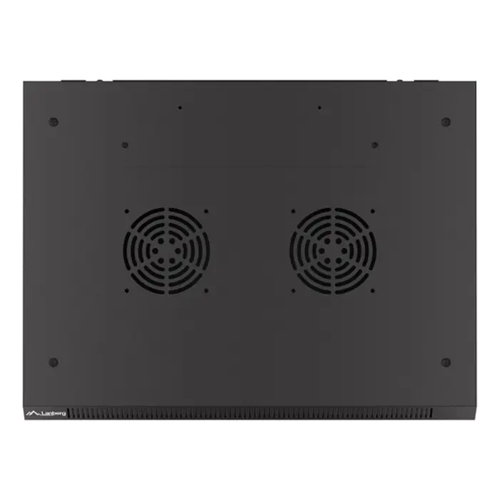 WALL-HUNG RACK CABINET 19" 12U 600X450 BLACK PERFORATED DOOR LANBERG (FLAT PACK)