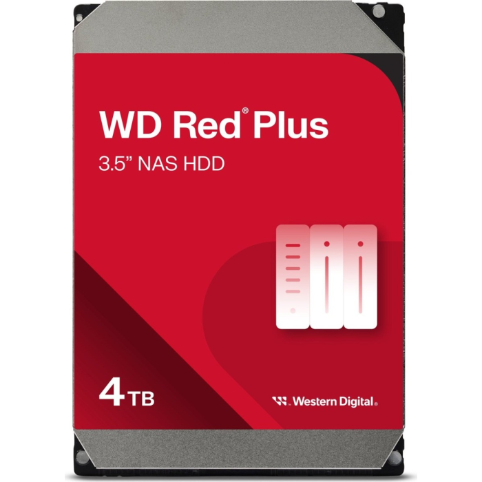 WD 4TB Red Plus 3,5" SATA 6Gb/s 5400rpm 128MB HDD disk
