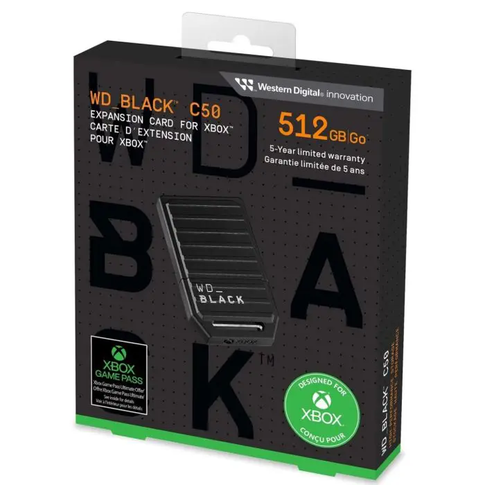 WD_BLACK C50 500GB Expansion Card for Xbox