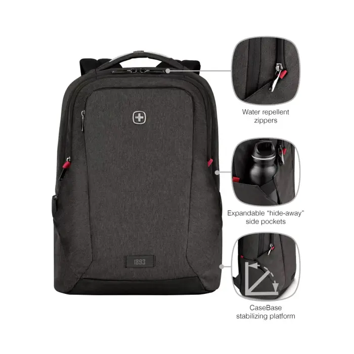 Wenger MX Professional torba za 16" prijenosnik, 21 L, heather grey