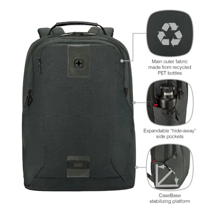 Wenger ruksak MX ECO Professional za 16" prijenosnik s pretincom za 10" tablet, 20L