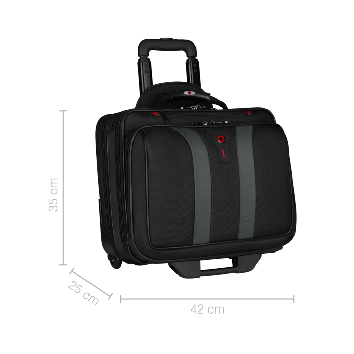 Wenger torba Granada Wheeled sa kotačićima za prijenosnike do 17", crna