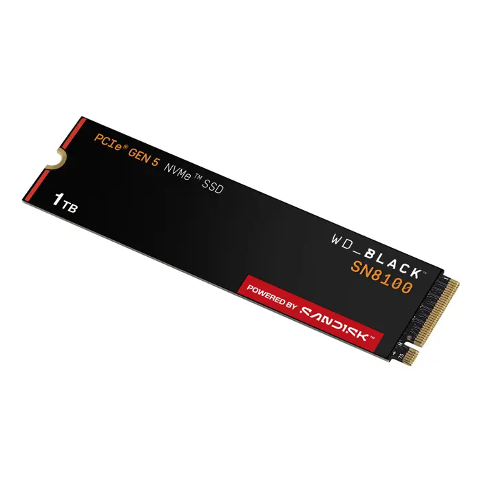 Western Digital Black SN8100 1 TB M.2 PCI Express 5.0 NVMe TLC 3D NAND