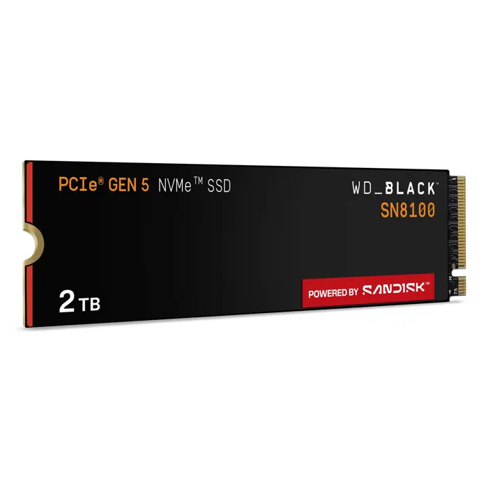 Western Digital Black SN8100 2 TB M.2 PCI Express 5.0 NVMe TLC 3D NAND
