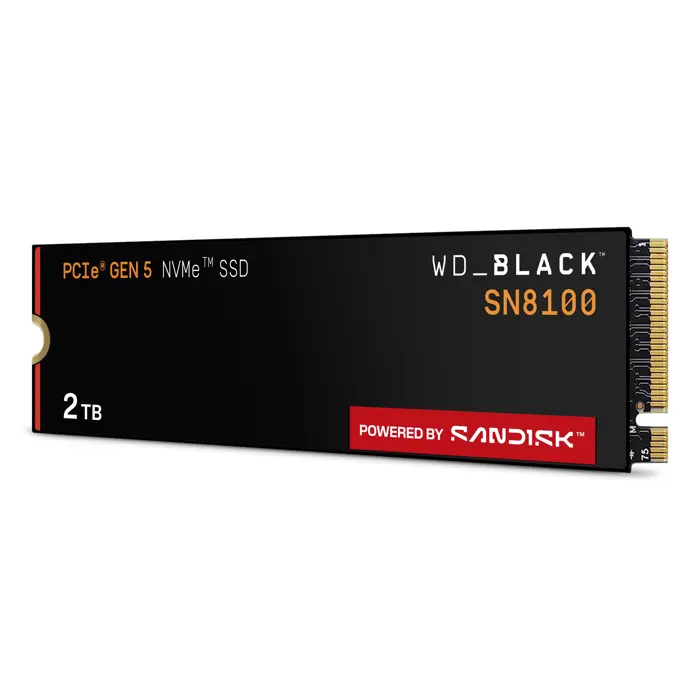 Western Digital Black SN8100 2 TB M.2 PCI Express 5.0 NVMe TLC 3D NAND