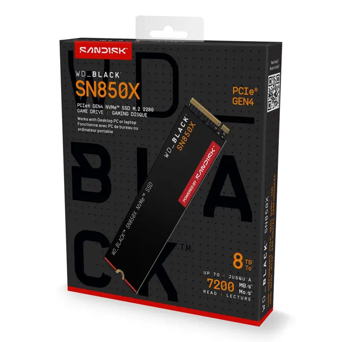 Western Digital Black WD_BLACK™ SN850X NVMe™ SSD POWERED BY SANDISK 8 TB