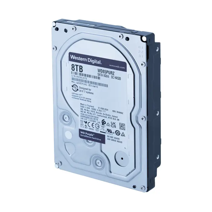 Western Digital Blue 8TB WD PURPL 8TB WD PURPLE 3.5" Serial ATA III