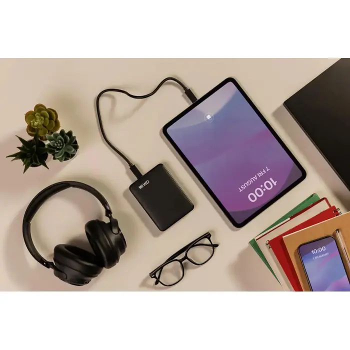 Western Digital Elements Portable (USB-C) external hard drive 1 TB 2.5" USB Type-C 3.2 Gen 1 (3.1 Gen 1) Black