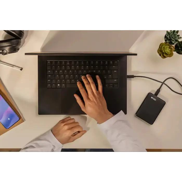 Western Digital Elements Portable (USB-C) external hard drive 1 TB 2.5" USB Type-C 3.2 Gen 1 (3.1 Gen 1) Black