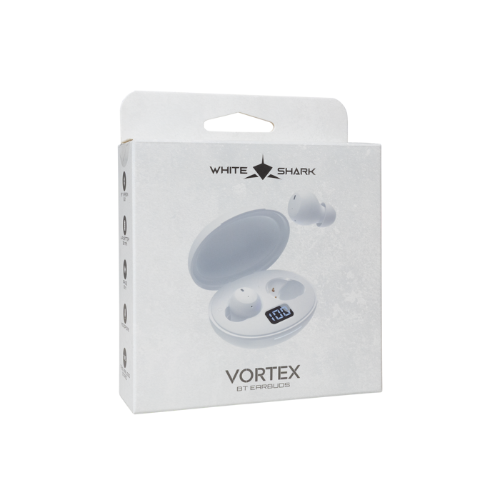 WHITE SHARK bluetooth earbuds GEB-TWS-02 VORTEX bijele