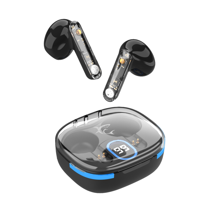 WHITE SHARK bluetooth earbuds slušalice s mikrofonom GEB-TWS37 HYPERBEAT crne