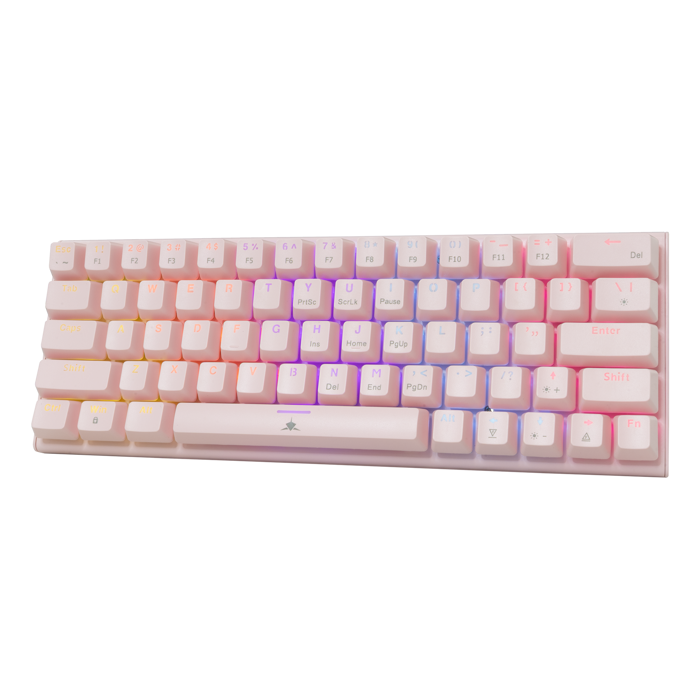 WHITE SHARK gaming mehanička tipkovnica GK-004212V2 WAKIZASHI-2 roza pl.sw