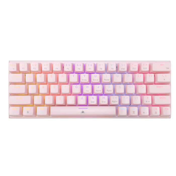 WHITE SHARK gaming mehanička tipkovnica GK-004212V2 WAKIZASHI-2 roza pl.sw