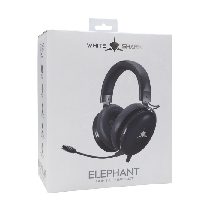 WHITE SHARK gaming slušalice GH-2540 ELEPHANT crne