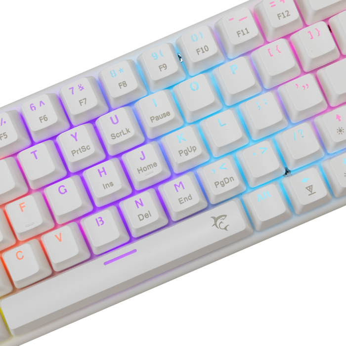 WHITE SHARK gaming tipkovnica GK-002221V2 WAKIZASHI-2 bijela pl.sw US