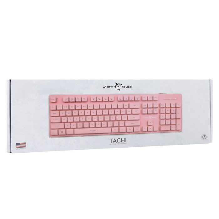 WHITE SHARK gaming tipkovnica GK-003141 TACHI roza