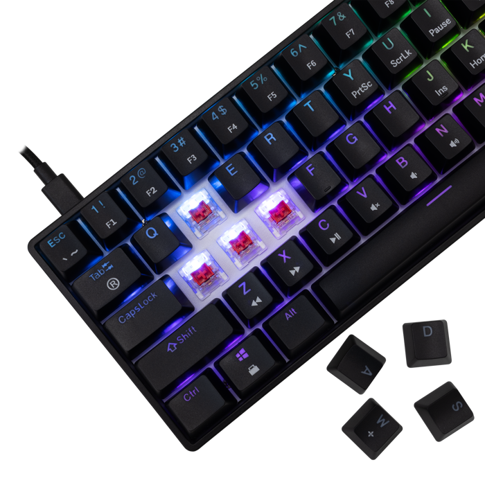 WHITE SHARK gaming tipkovnica GK-004112 SHINOBI-2 crna crv.sw.