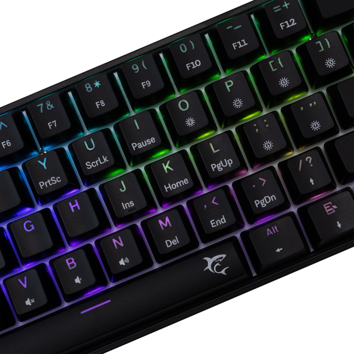WHITE SHARK gaming tipkovnica GK-004121 SHINOBI-2 crna pl.sw. US