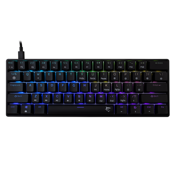WHITE SHARK gaming tipkovnica GK-004121 SHINOBI-2 crna pl.sw. US