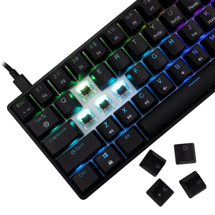 WHITE SHARK gaming tipkovnica GK-004132 SHINOBI-2 crna sm.sw.