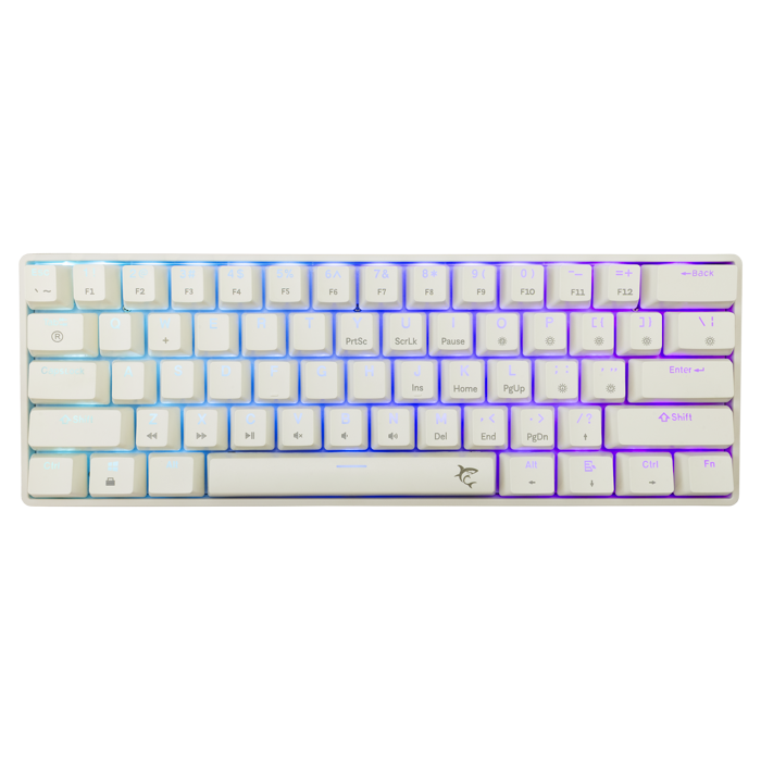 WHITE SHARK gaming tipkovnica GK-004211 SHINOBI-2 bijela crv.sw. US