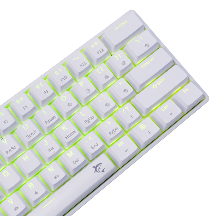 WHITE SHARK gaming tipkovnica GK-004221 SHINOBI-2 bijela pl.sw. US