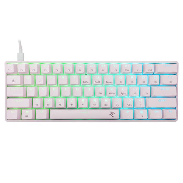 WHITE SHARK gaming tipkovnica GK-004221 SHINOBI-2 bijela pl.sw. US