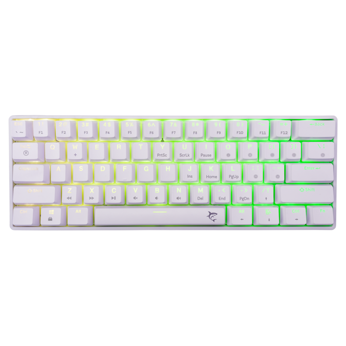 WHITE SHARK gaming tipkovnica GK-004231 SHINOBI-2 bijela sm.sw. US