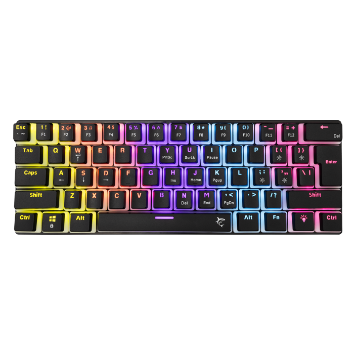 WHITE SHARK gaming tipkovnica GK-2202 ASHIKO-2 crna pl.sw.