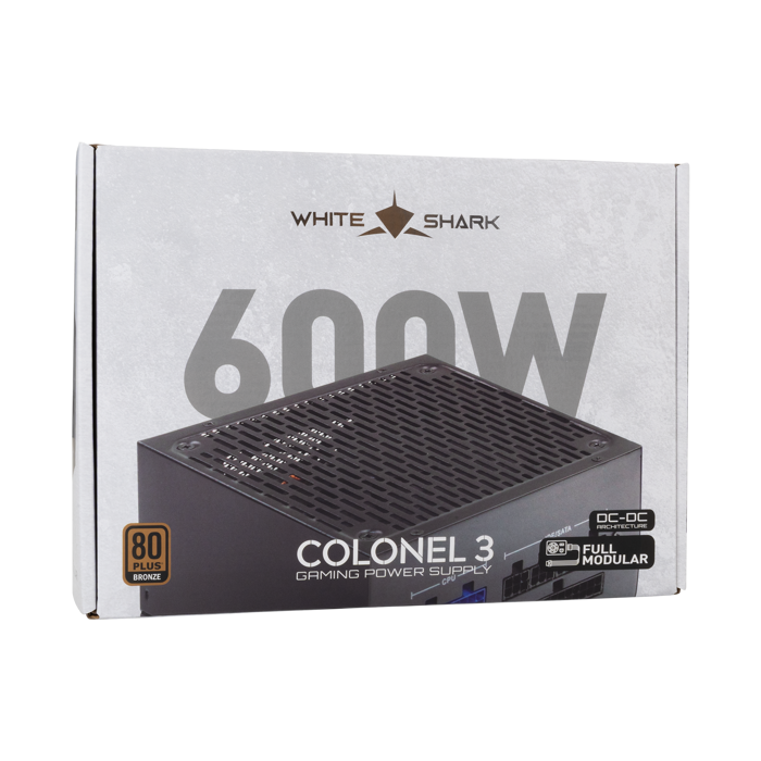 WHITE SHARK napajanje 600W 80PLUS Bronze GPSU-B600S COLONEL-3