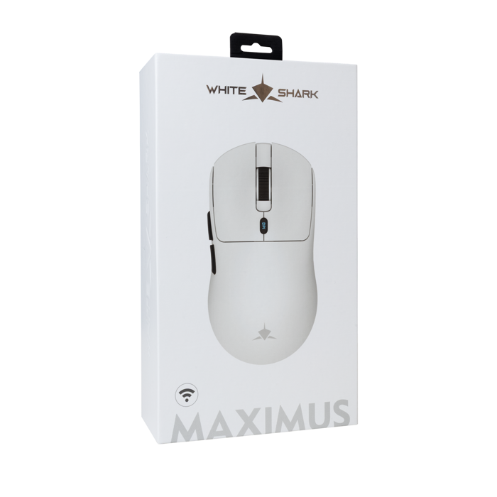 WHITE SHARK PL gaming miš GM-9010 MAXIMUS 26.000dpi bijeli