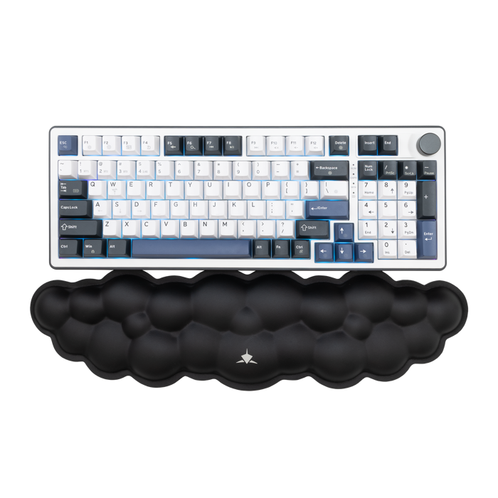 WHITE SHARK podloga za tipkovnicu KP-011 CUMULUS crna
