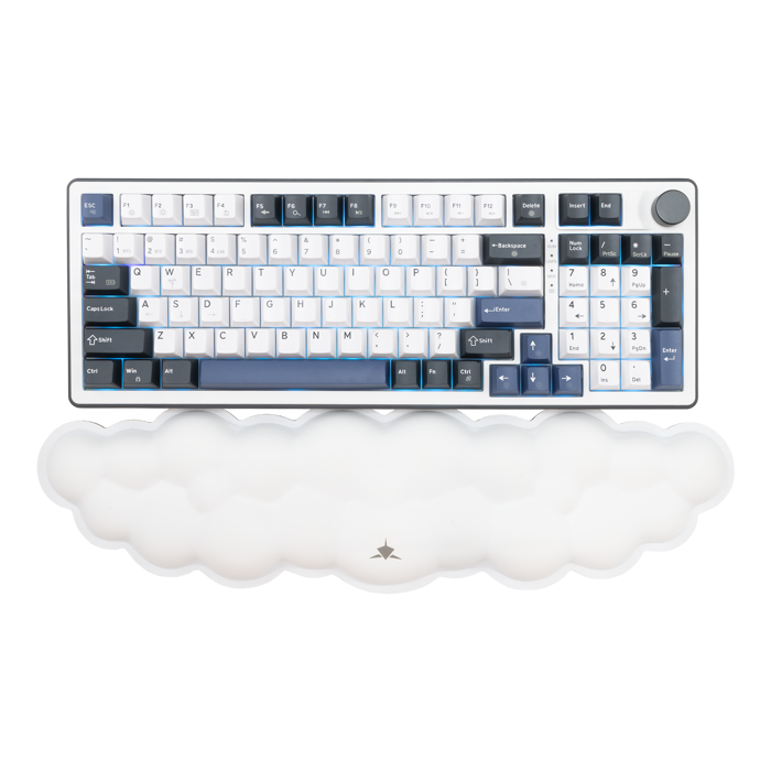 WHITE SHARK podloga za tipkovnicu KP-012 CUMULUS bijela