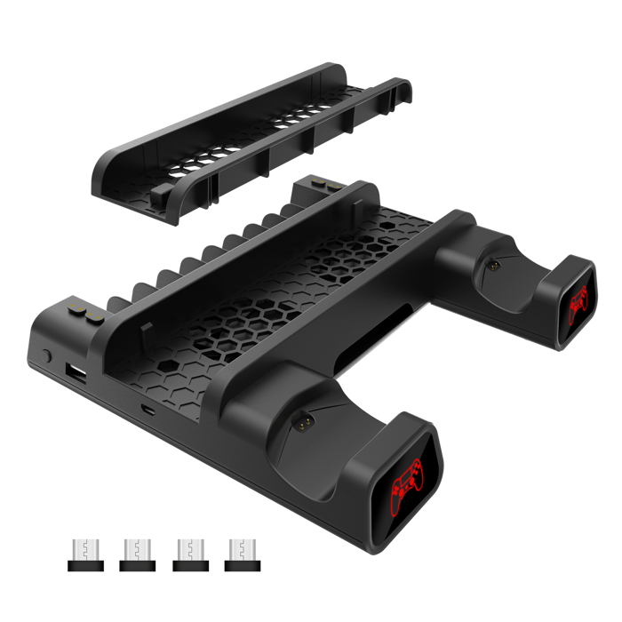 WHITE SHARK PS4 hladnjak + 2 stalak za punjenje PS4-19076 CUTMAN crni
