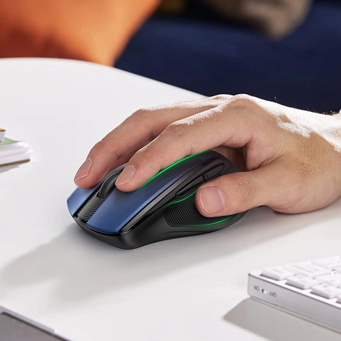 Wireless mouse UGREEN Bluetooth 5.0 and 2.4 Ghz with USB receiver - blue
