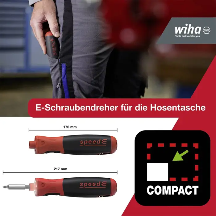 wkrętak elektr. speede® pocketdrive z kasetą na bity i torbą