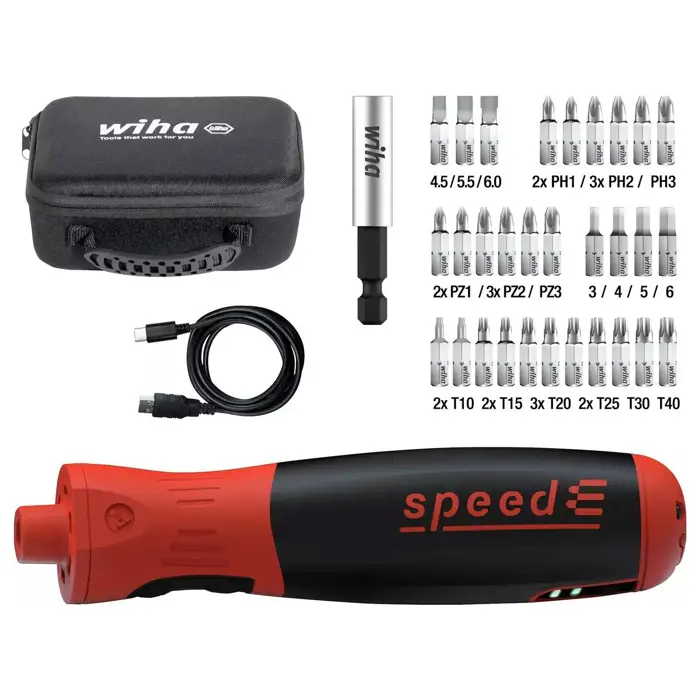wkrętak elektr. speede® pocketdrive z kasetą na bity i torbą