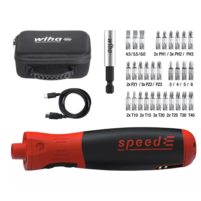 wkrętak elektr. speede® pocketdrive z kasetą na bity i torbą