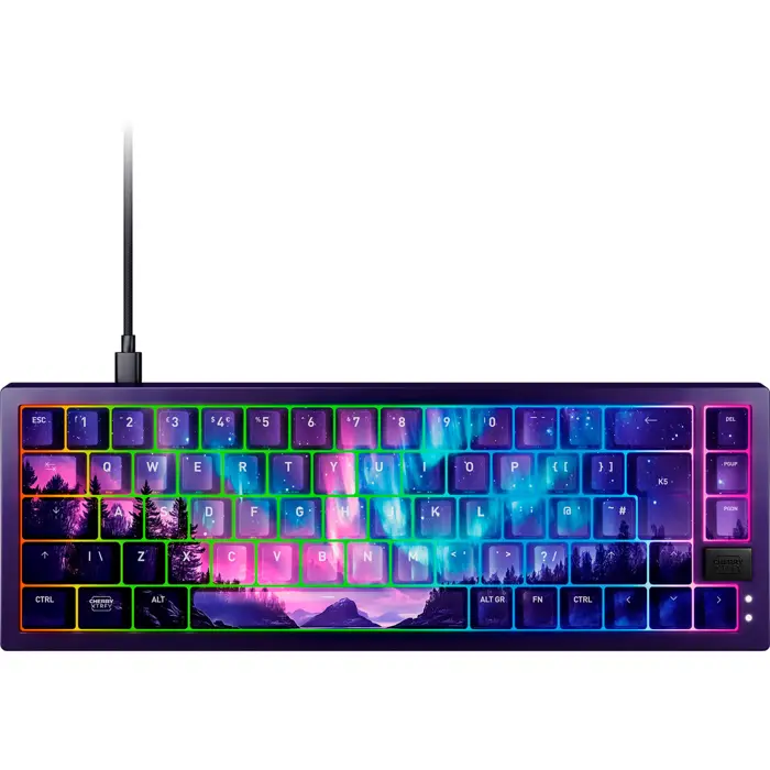XTRFY Northern Light Bundle (multicolored, DE layout, Cherry MX Northern Light, K5V2 keyboard + GP6 mouse pad)