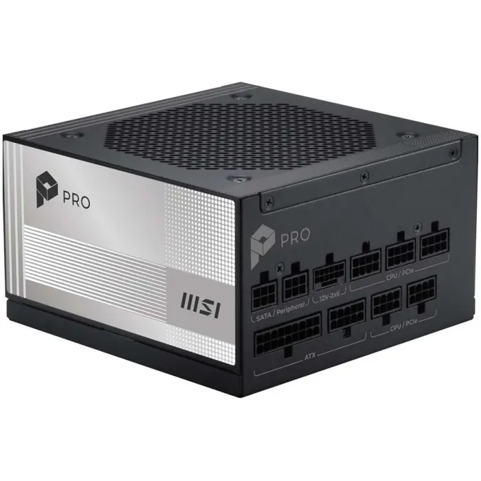 Napajanje MSI PRO A850PL PCIE5 850W 120mm 80plus Platinum aPFC